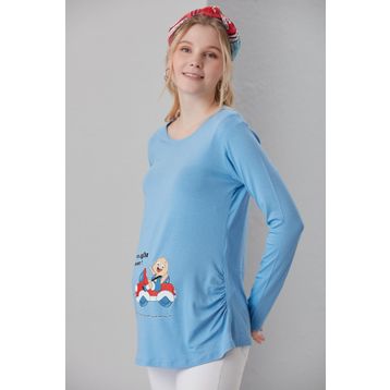Işşıl 4464 Babasının Oğlu Geliyor Viskon Hamie Esprili T-shirt