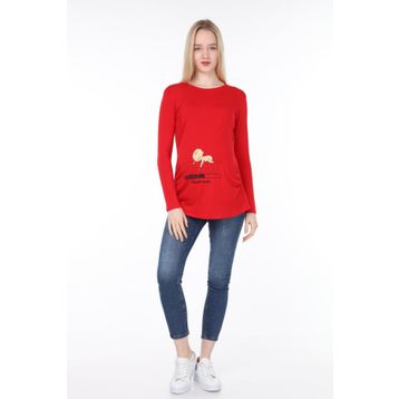 Işşıl 4472 Bebek Yükleniyor Viskon Hamile Uzun Kol T-shirt