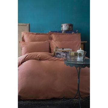 İssimo Home ISSIMO-SMPLY-STN-C-K-N-T-BAKIR Sımply Bakır İssimo Pamuk Saten Çift Kişilik Nevresim Takımı