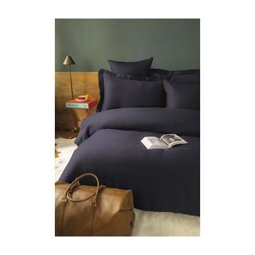 Issimo Home Simply Antrasit Çift Kişilik Pamuk Saten Nevresim Takımı
