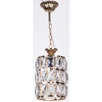 İstanbul Avize Kristal Tekli Gold Avize