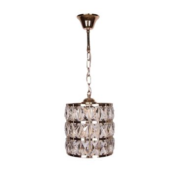 İstanbul Avize Kristal Tekli Gold Avize