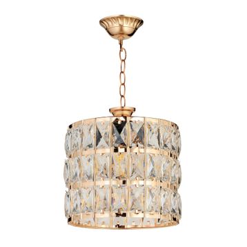 İstanbul Avize Kristal Tekli Gold Avize
