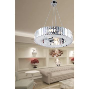 İstanbul Avize Lüx Elmas 37 cm Krom Avize