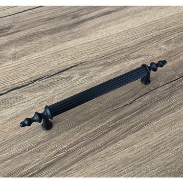 İstanbul E-Hırdavat Vintage Mat Siyah 1 Adet Mobilya Dolap Çekmece Kulbu