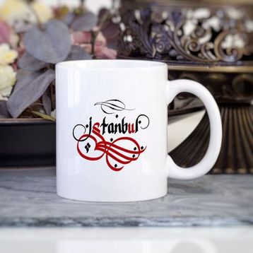İstanbul Yazılı Kupa Bardak