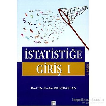 İSTATİSTİĞE GİRİŞ 1 - SERDAR KILIÇKAPLAN