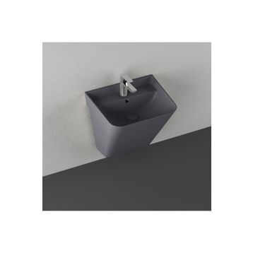 Isvea Sott Aqua 50 cm Antrasit Asma Monoblok Lavabo
