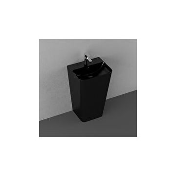 Isvea Sott Aqua Siyah 50 cm Monoblok Lavabo