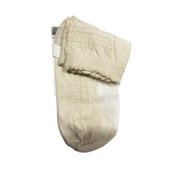 İtaliana Kadın Kilim Desen Soket Beyaz Çorap