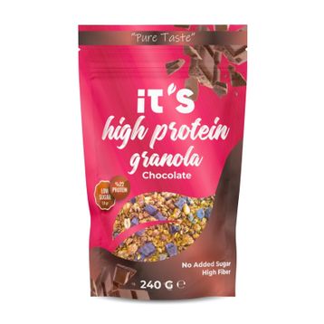 It's 240 gr Yüksek Protein Şekersiz Çikolatalı Granola