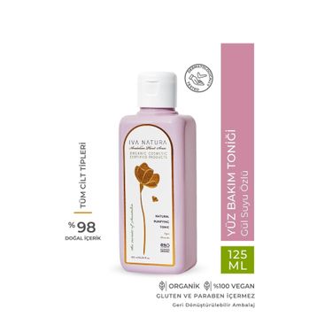 Iva Natura 125 ml Gül Suyu Özlü Organik Yüz Bakım Toniği