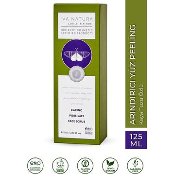 Iva Natura 125 ml Zeytin Çekirdeği Tozu Minerel ve Tuz İçerilki Yüz Peelingi