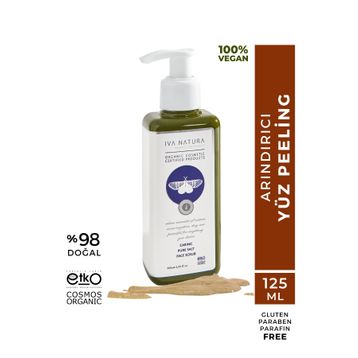 Iva Natura 125 ml Zeytin Çekirdeği Tozu Minerel ve Tuz İçerilki Yüz Peelingi