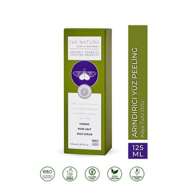 Iva Natura 125 ml Zeytin Çekirdeği Tozu Minerel ve Tuz İçerilki Yüz Peelingi