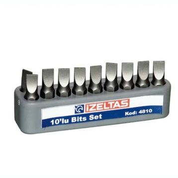 İzeltaş 0.6x4.5 25 mm Düz Bits Set