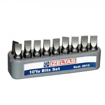 İzeltaş 0.6x4.5 25 mm Düz Bits Set