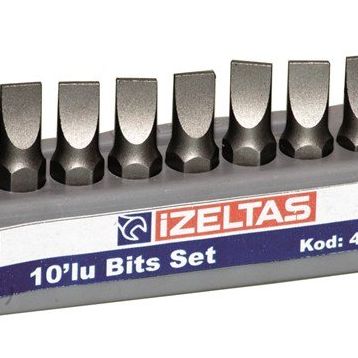 İzeltaş 0.6x4.5 25 mm Düz Bits Set