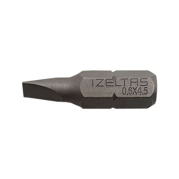 İzeltaş 0.6x4.5 25 mm Düz Bits Uç