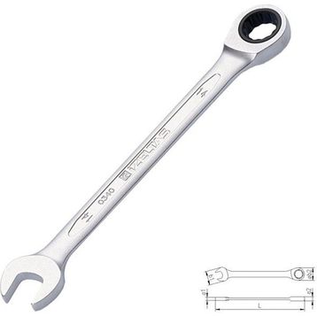 İzeltaş 0340 Cırcır 19 mm Anahtar
