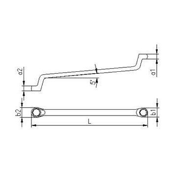 İzeltaş 0430 Yıldız İki Ağız 8x10 mm Anahtar