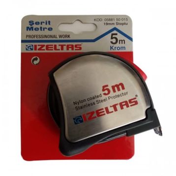 İzeltaş 05881 Krom Şerit Metre