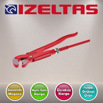 İzeltaş 1-2'' İsveç Tipi Maşalı Boru Anahtarı