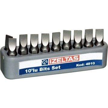 İzeltaş 1.2x6.5 Düz Bits Uç Set