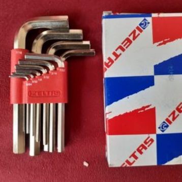 İzeltaş 10 Adet Altı Köşe Allen Anahtar Takımı