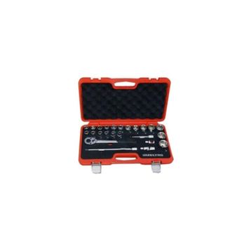 İzeltaş 1113002024 1/2 inç 24 Parça Altı Köşe Lokma Takımı