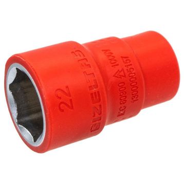 İzeltaş 1/2" 1000V 6 Köşe 22 Lokma Anahtar