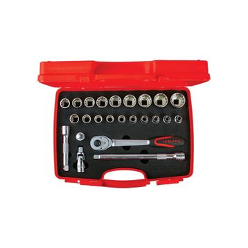 Izeltaş 1/2” On Iki Köşe Lokma Anahtar Takımı (24 Parça, Sae) Lokma