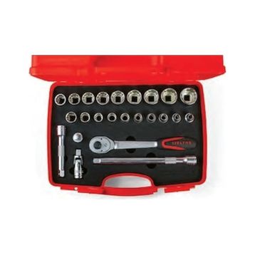 Izeltaş 1/2” On Iki Köşe Lokma Anahtar Takımı (24 Parça, Sae) Lokma