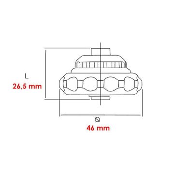 İzeltaş 1/4'' Cırcırlı Avuç İçi Manyetik Bits Tutucu