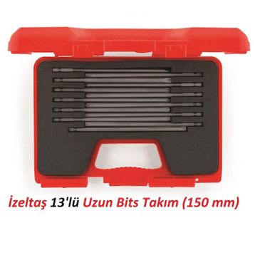 İzeltaş 150 mm 13'lü Uzun Bits Takım