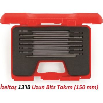 İzeltaş 150 mm 13'lü Uzun Bits Takım