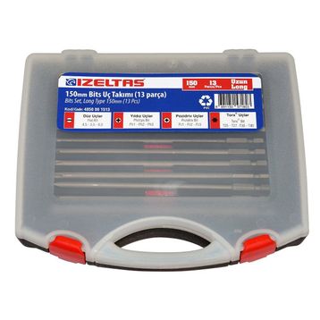 İzeltaş 150 mm 13'lü Uzun Bits Takım