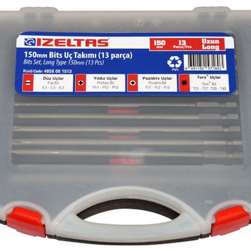 İzeltaş 150 mm Uzun Bits Uç Takımı