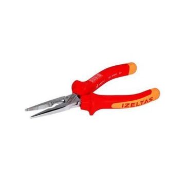İzeltaş 180 mm Elektrikçi İzoleli 1000 V Uzun Düz Kargaburun