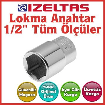 İzeltaş 22 mm 1/2 Lokma Anahtar