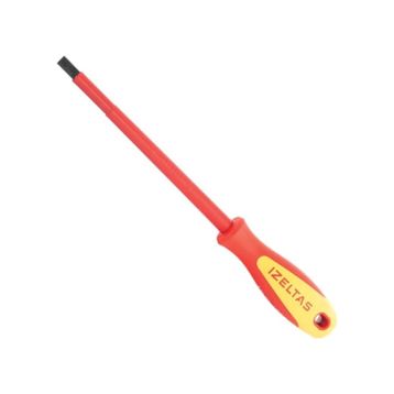 İzeltaş 4140174100 Tornavida Düz İzoleli 1000v 4x100mm Tornavida