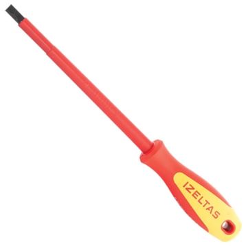 İzeltaş 4140174100 Tornavida Düz İzoleli 1000v 4x100mm Tornavida