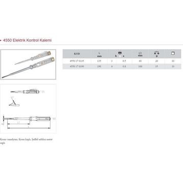 İzeltaş 4550170135 Elektrik Kontrol Kalemi