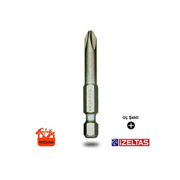 İzeltaş 4870211002 Ph 2 100 mm Uzun Yıldız Bits Uç