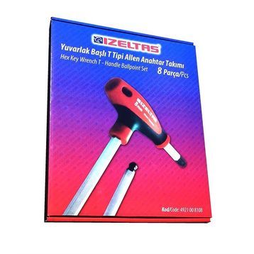 İzeltaş 4921008108 T Allen Anahtar Takımı