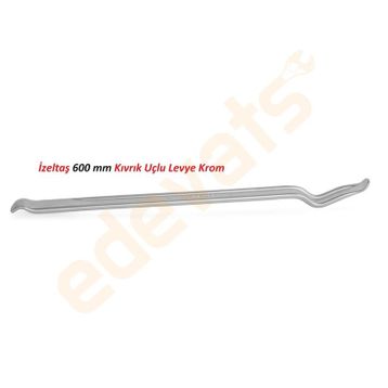 İzeltaş 600 mm Krom Kıvrık Uçlu Levye