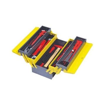 İzeltaş 8420 5 Gözlü 28 Parça 195x420x210 mm Metal Takım Çantası