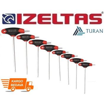 İzeltaş 8'li T Tipi Torx Allen Takımı