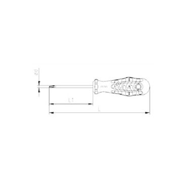 İzeltaş Kraft 8x150 mm Yıldız Tornavida