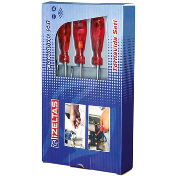 İzeltaş Kraft Seri 8 Parça Tornavida